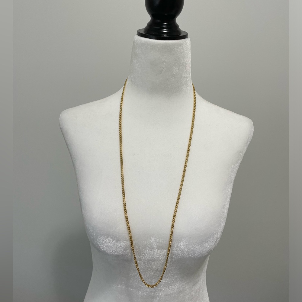 Vintage Gold Tone Chain Necklace